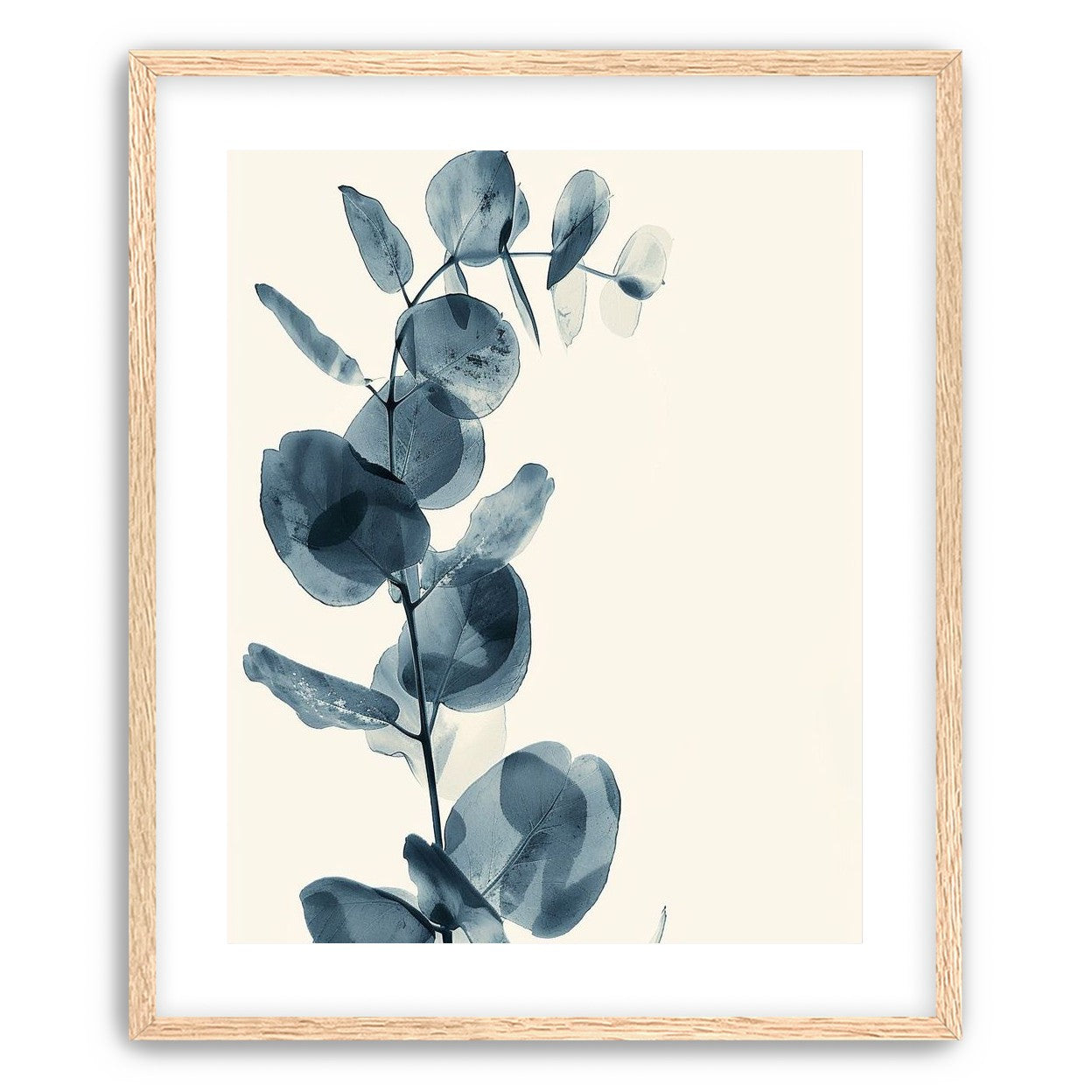 Blue leaves in quiet air