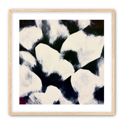 White blocks among dark ground