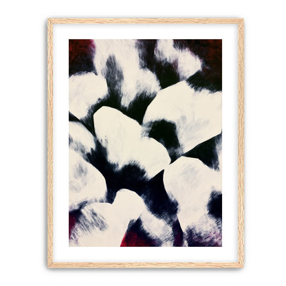 White blocks among dark ground