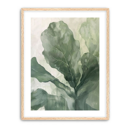 Sage leaves in pale light
