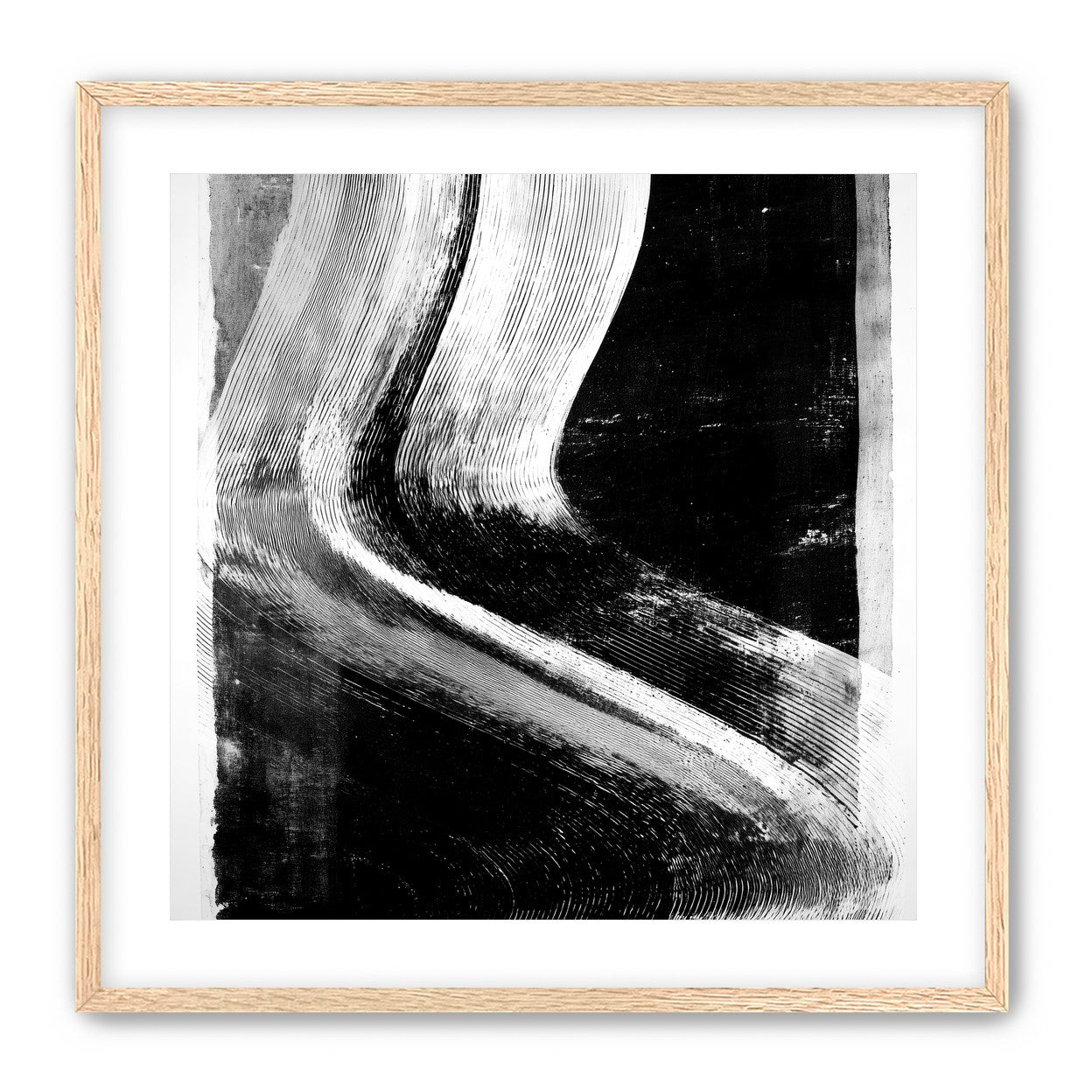 White sweep through black