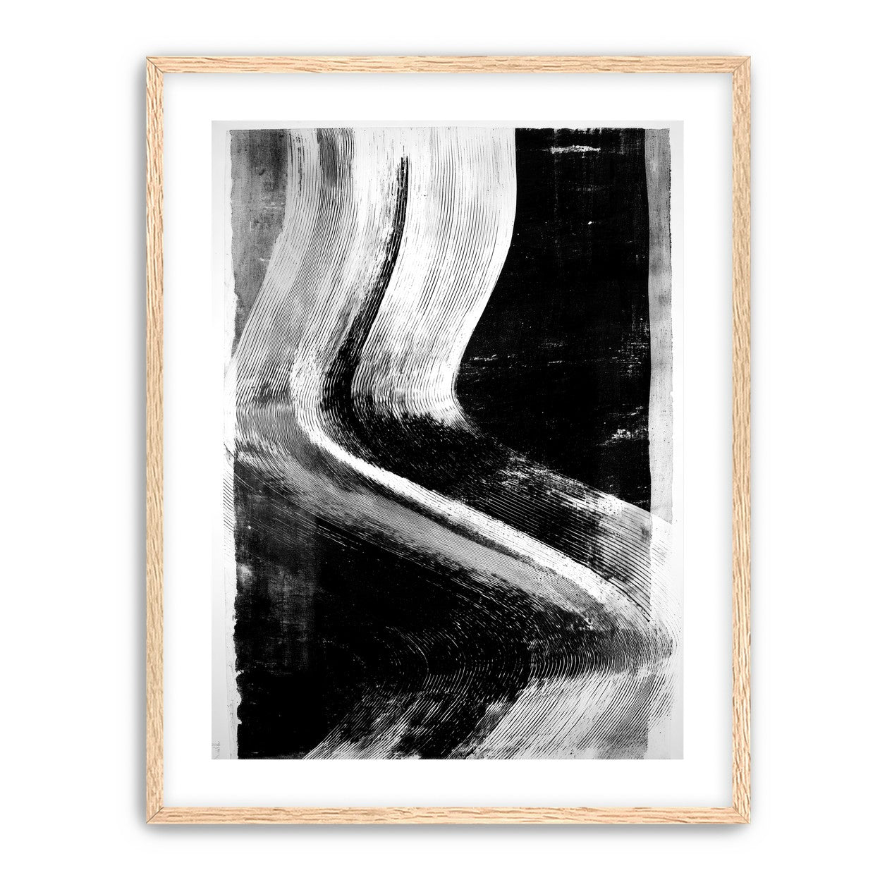 White sweep through black