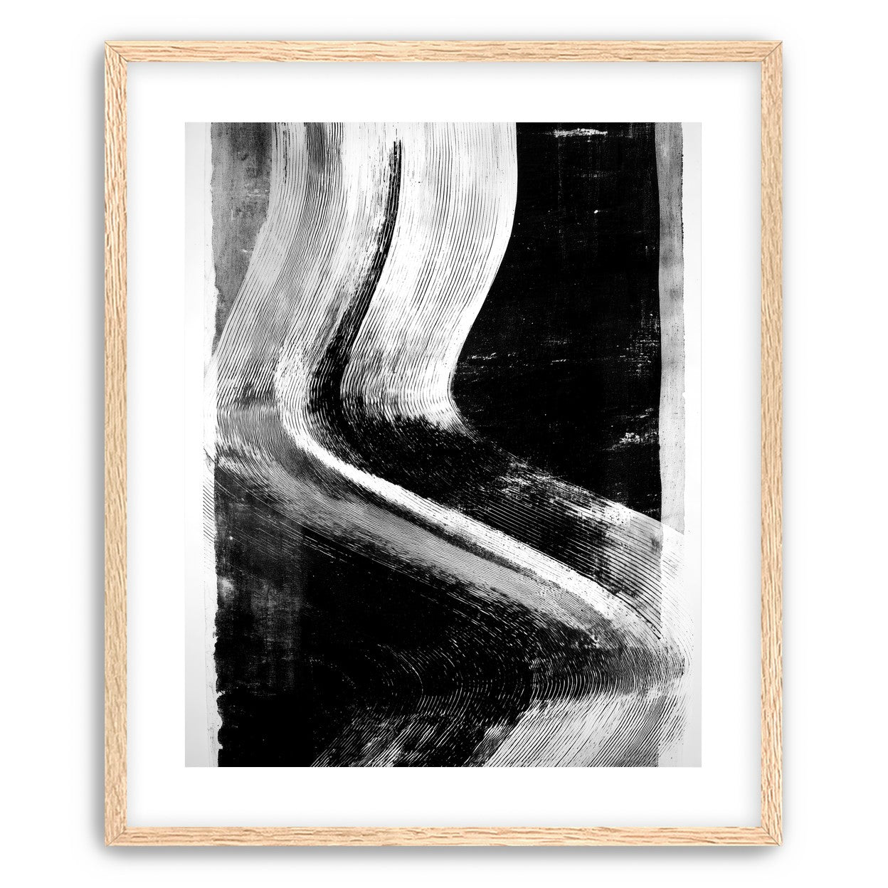 White sweep through black