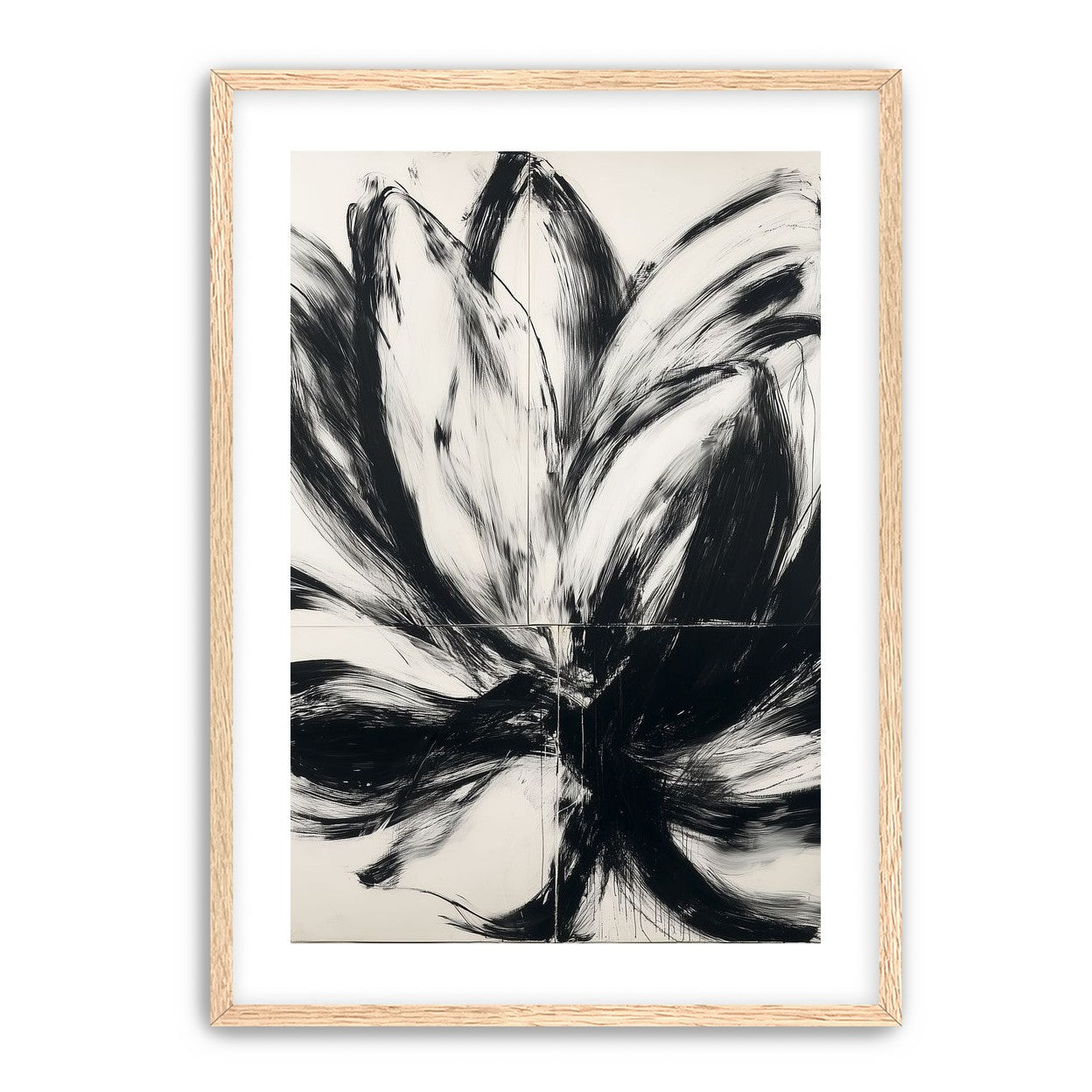 Black surges through white