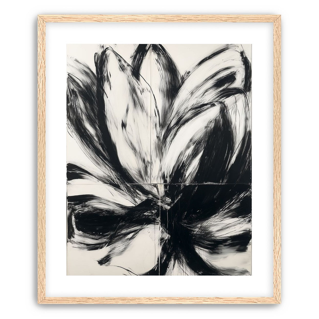 Black surges through white