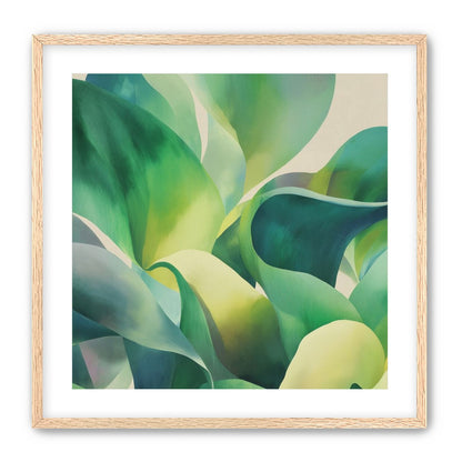 Green leaves in soft light