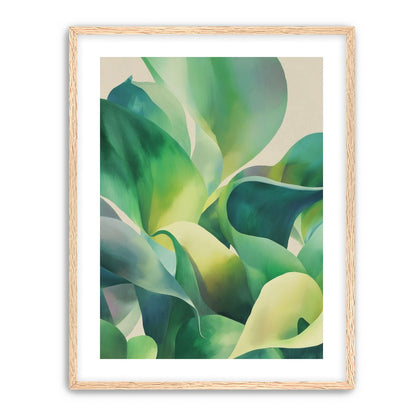 Green leaves in soft light