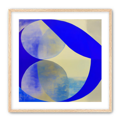 Cobalt loop on beige