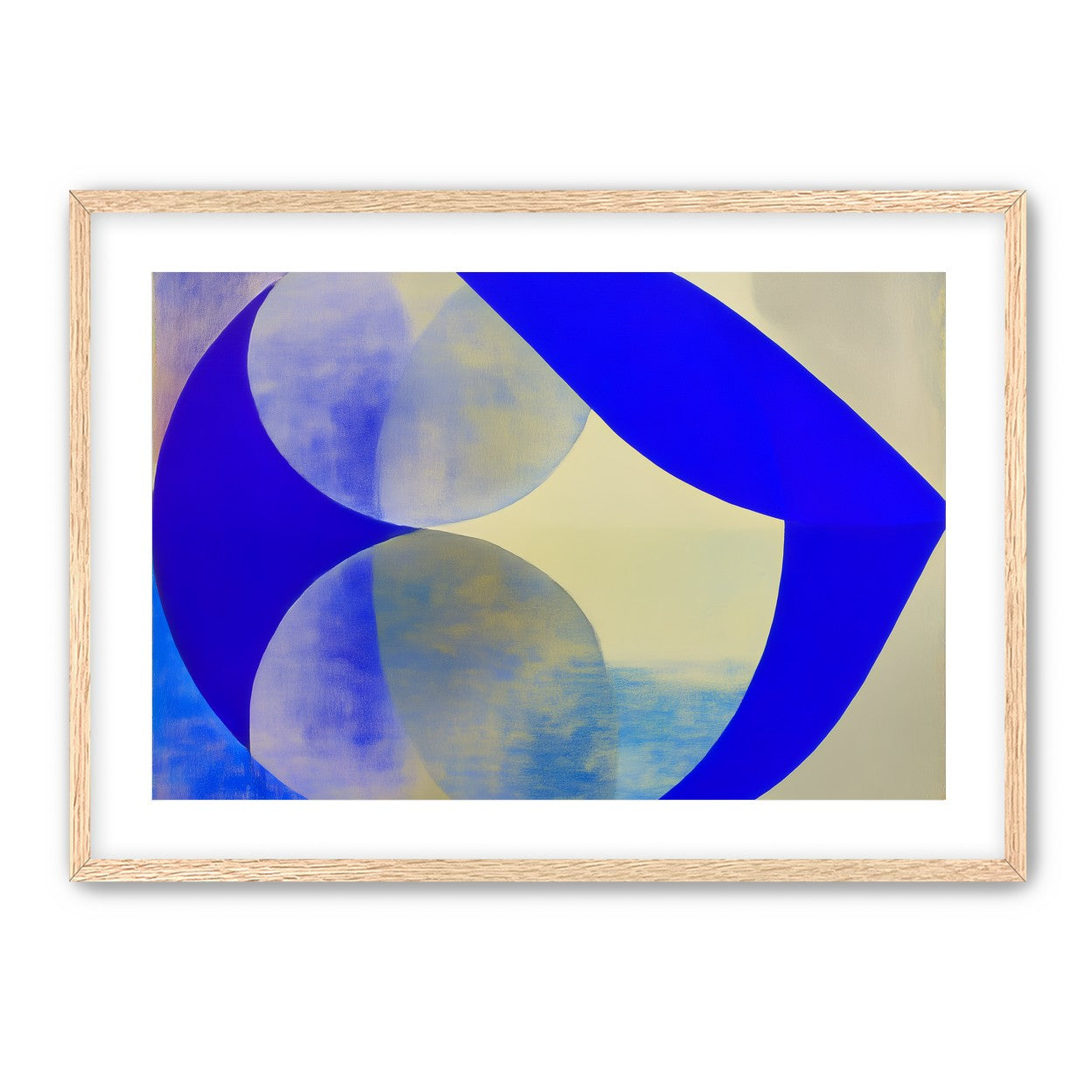 Cobalt loop on beige