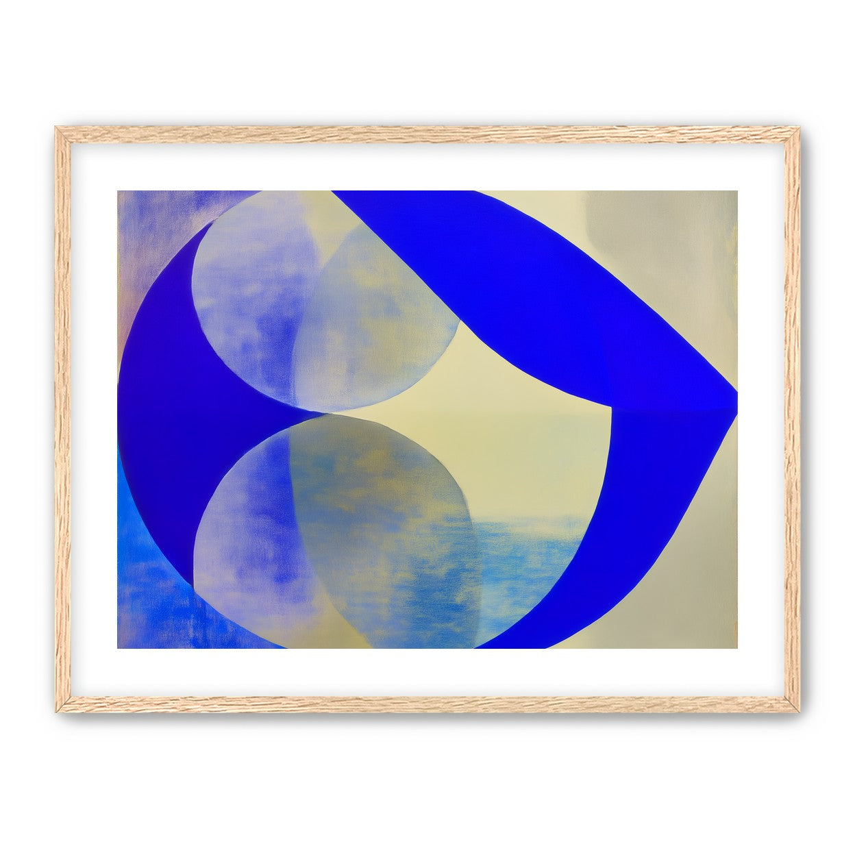 Cobalt loop on beige