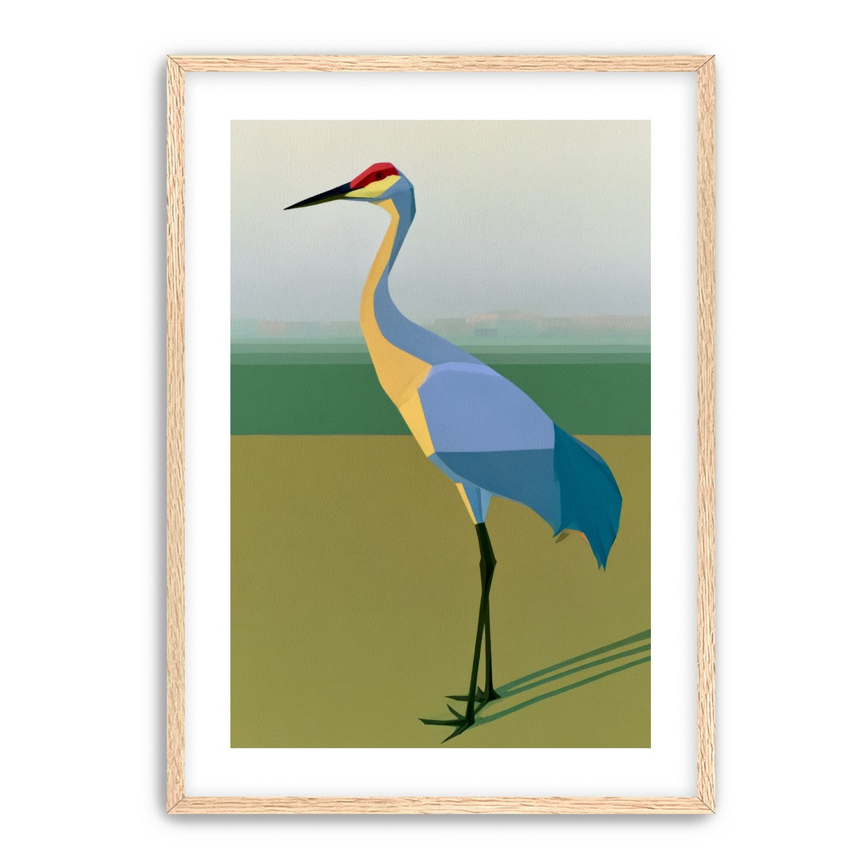 Still crane in flat light