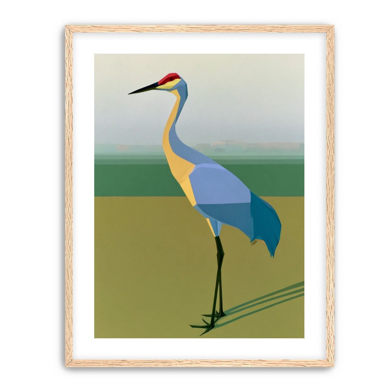 Still crane in flat light