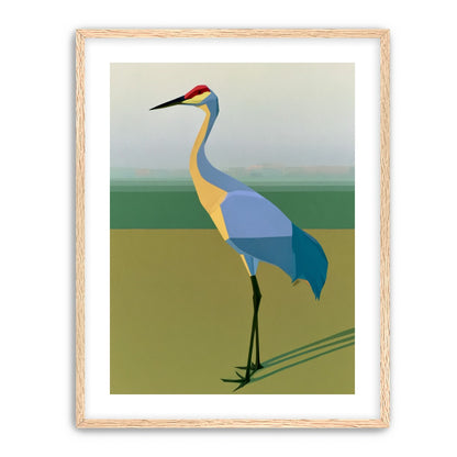 Still crane in flat light
