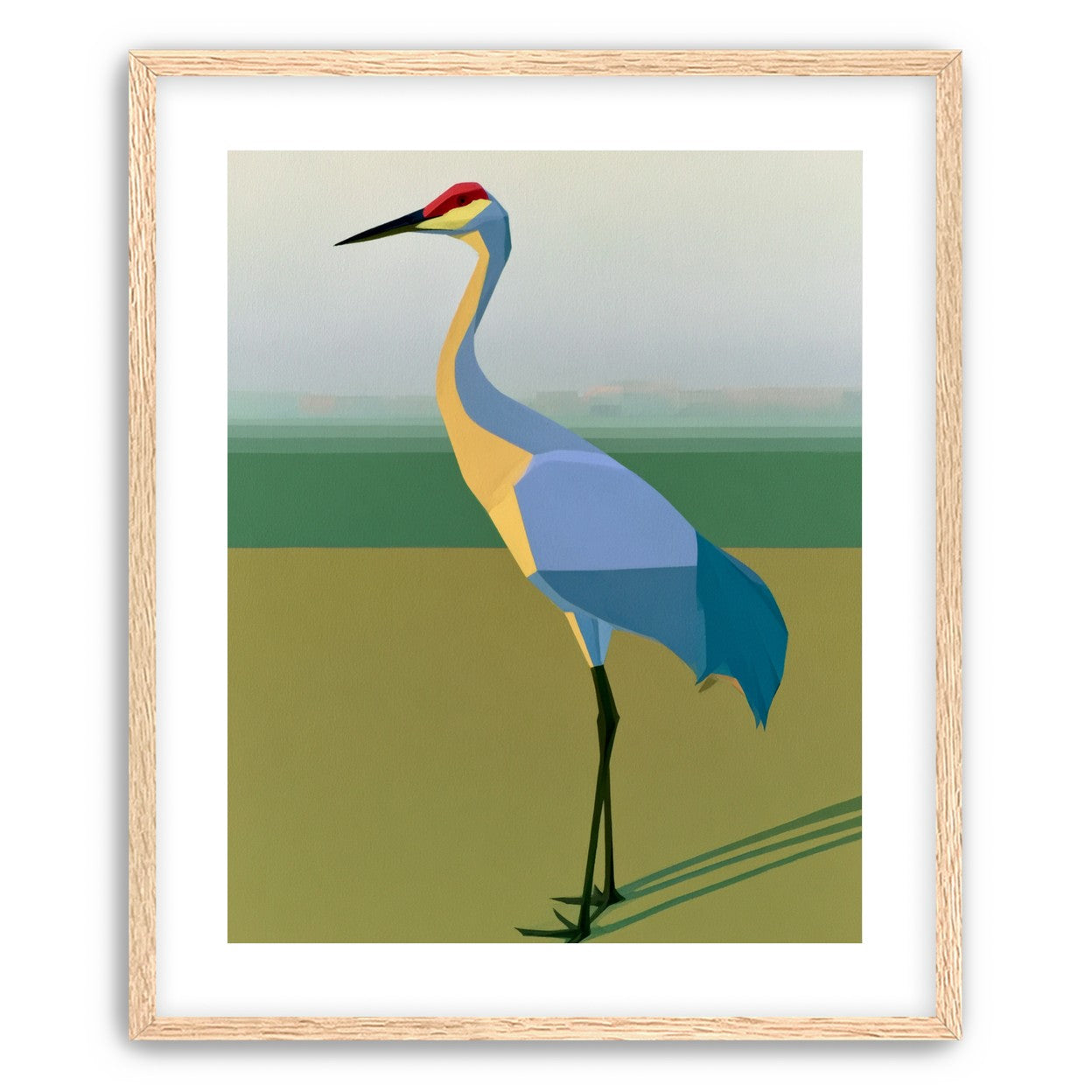 Still crane in flat light