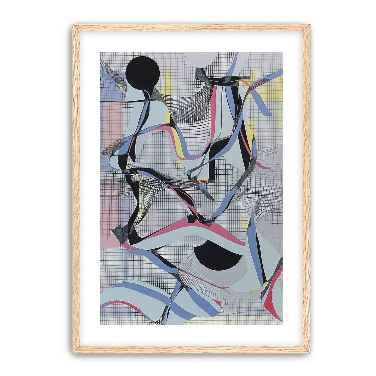 Ribbons snagged in the grid