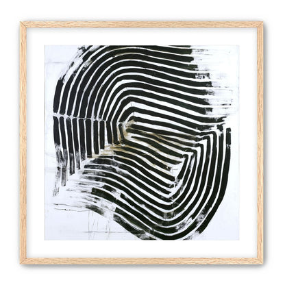 Black bands turning inward