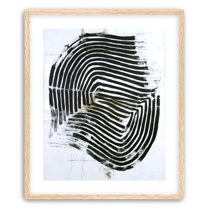 Black bands turning inward
