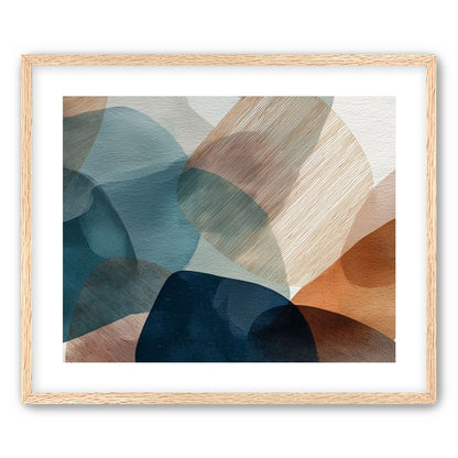 Translucent Ovals with Diagonal Grain