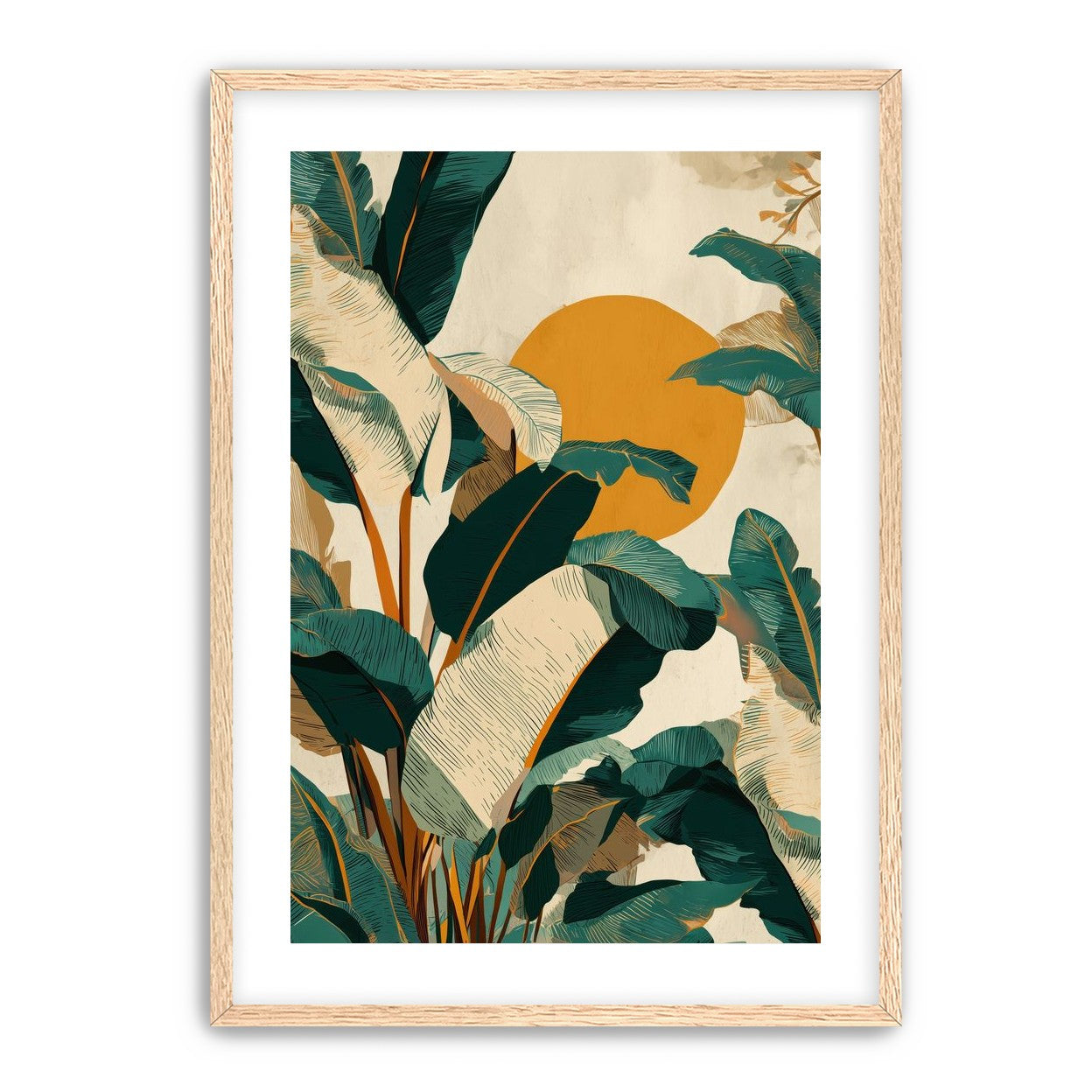 Sun Poking Through the Palms