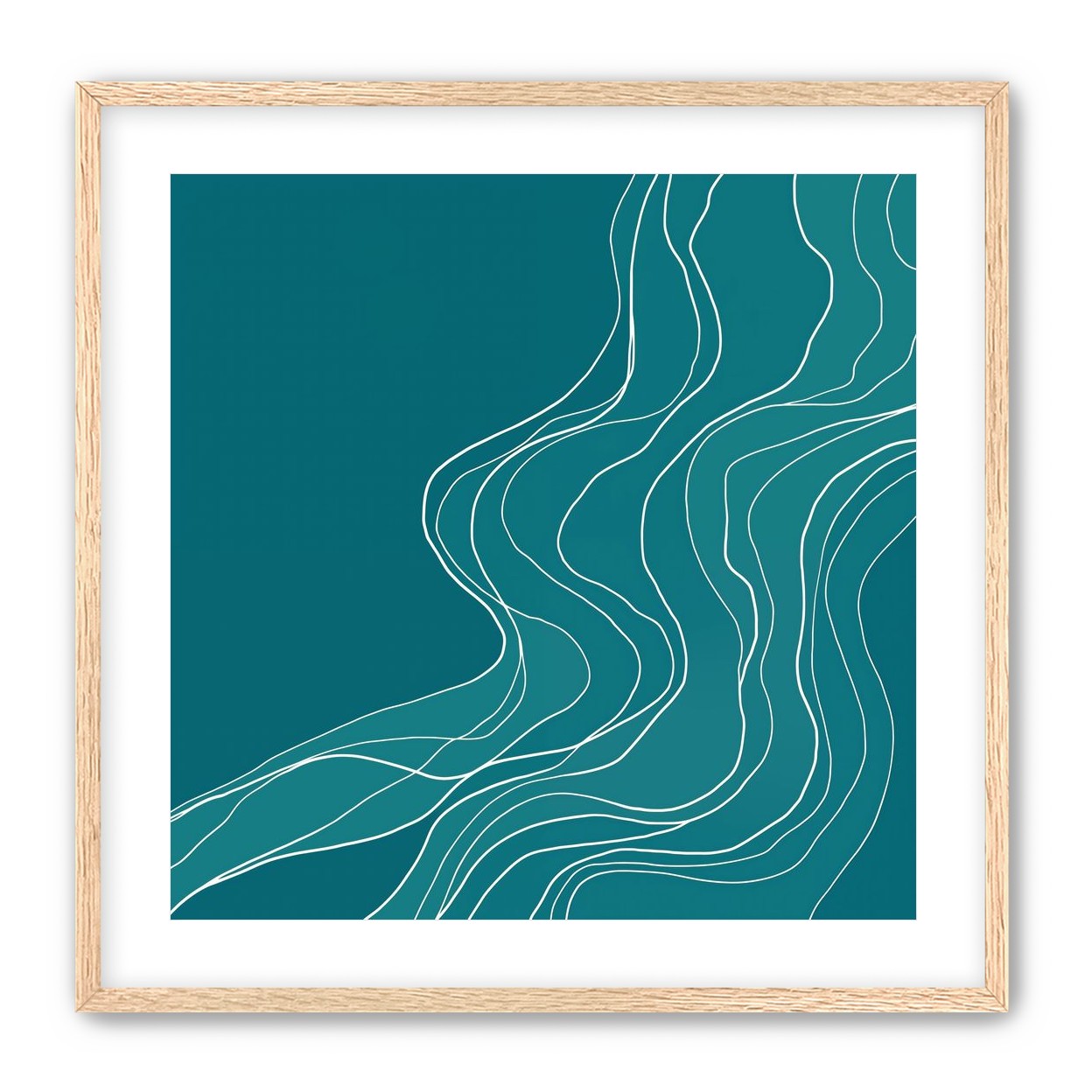 Ink Traced on Teal Surface