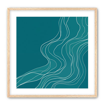 Ink Traced on Teal Surface