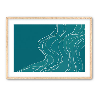 Ink Traced on Teal Surface