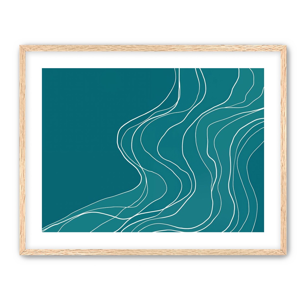 Ink Traced on Teal Surface