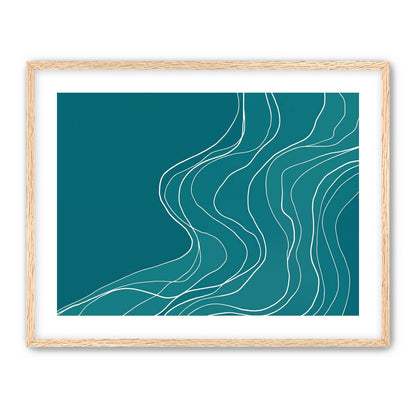 Ink Traced on Teal Surface