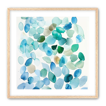 Blue and Green Petal Forms