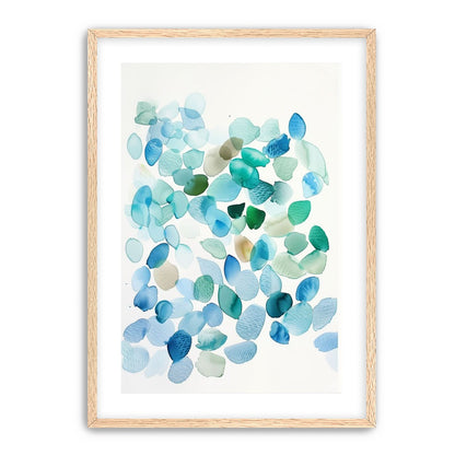 Blue and Green Petal Forms