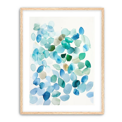 Blue and Green Petal Forms