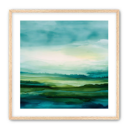 Emerald Bleeding into Teal