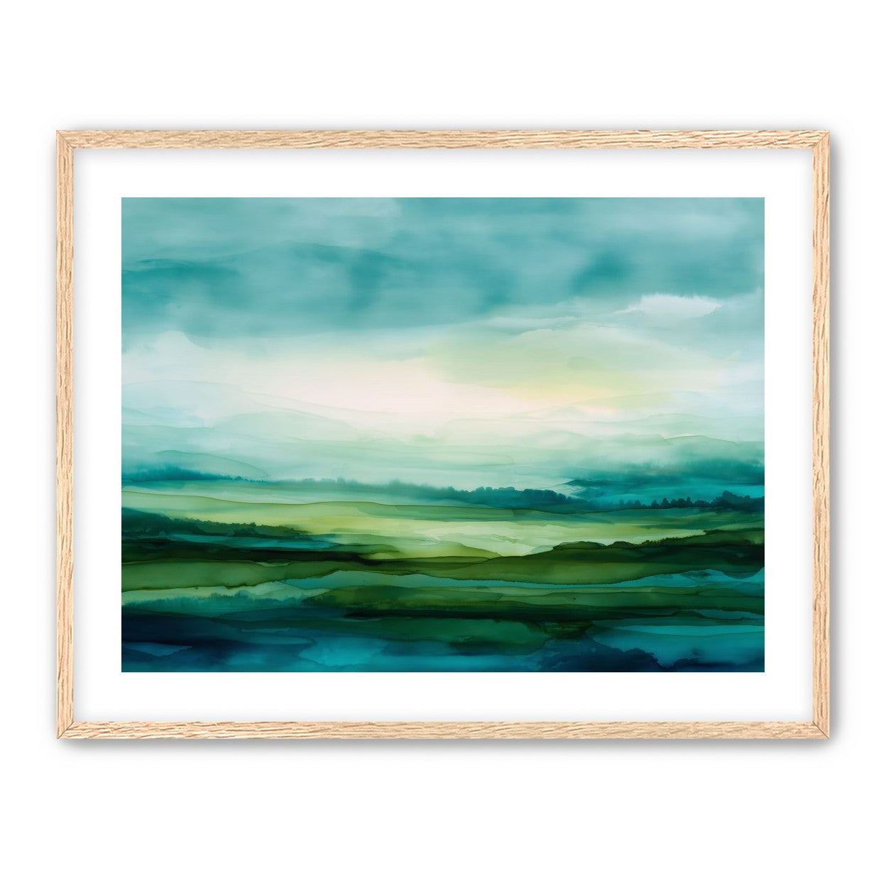 Emerald Bleeding into Teal
