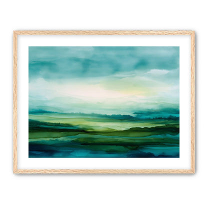 Emerald Bleeding into Teal