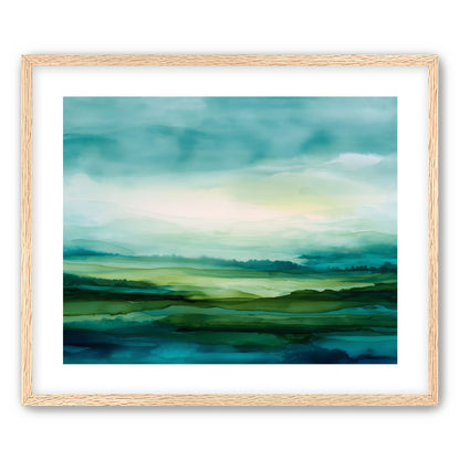 Emerald Bleeding into Teal