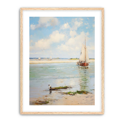 Sailboats at Peaceful Dawn