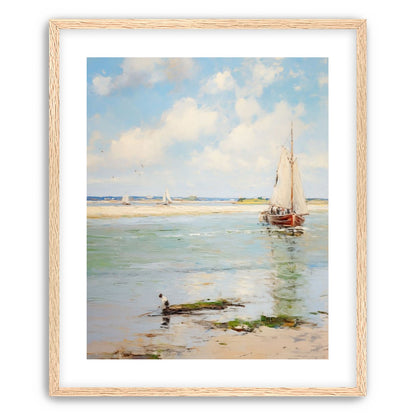 Sailboats at Peaceful Dawn