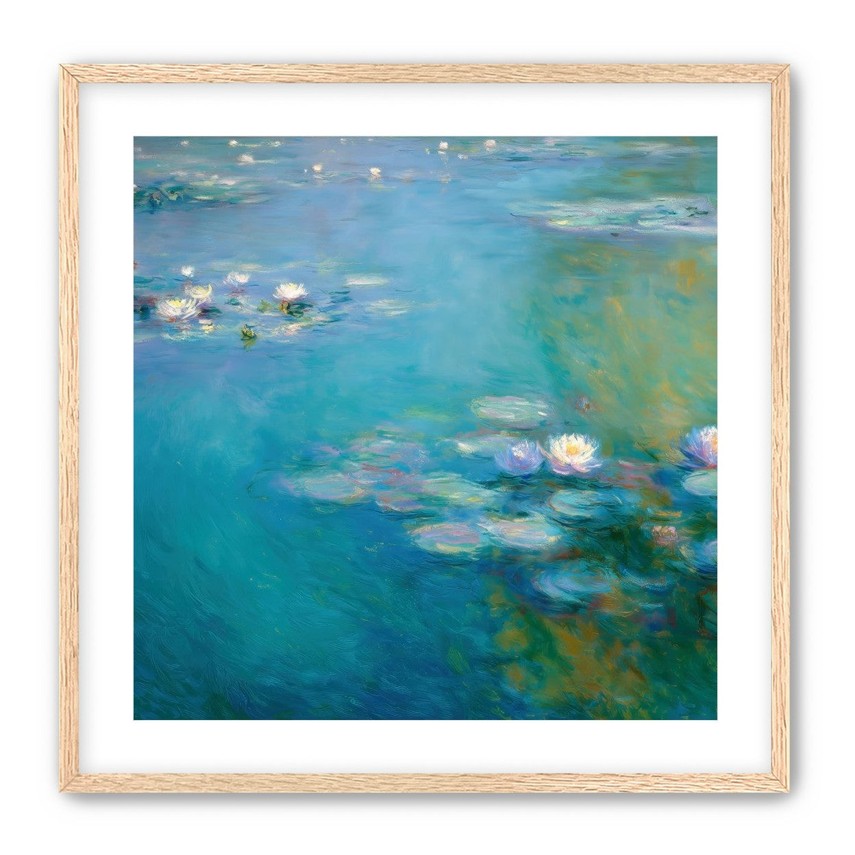 Still Water with Open Blossoms