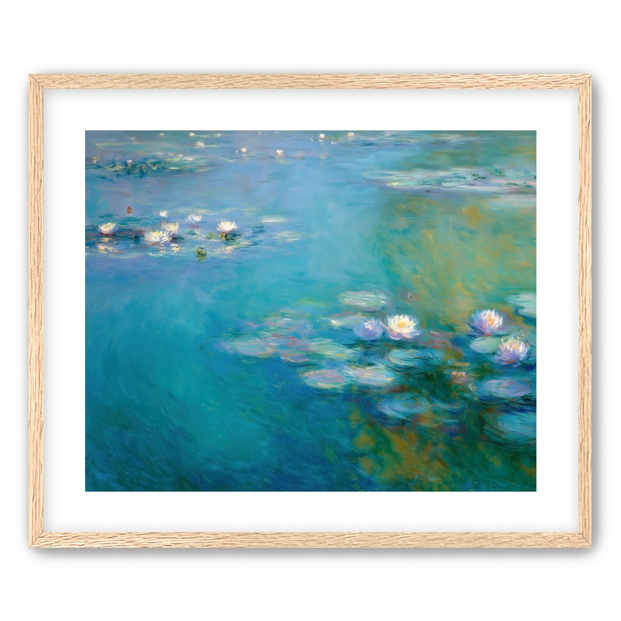 Still Water with Open Blossoms