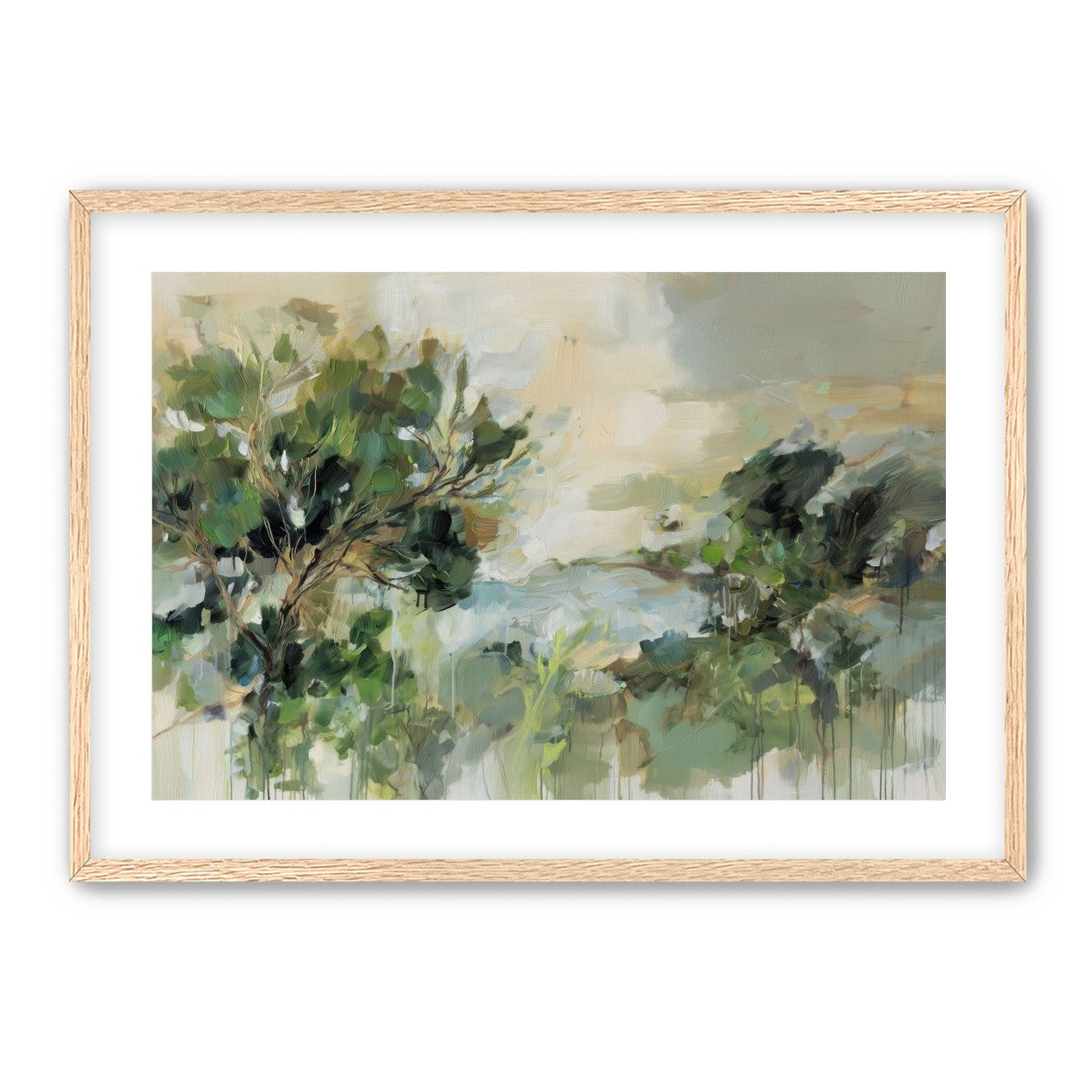Hillside Trees in Loose Paint