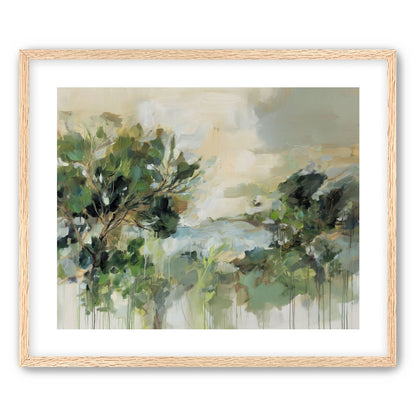 Hillside Trees in Loose Paint
