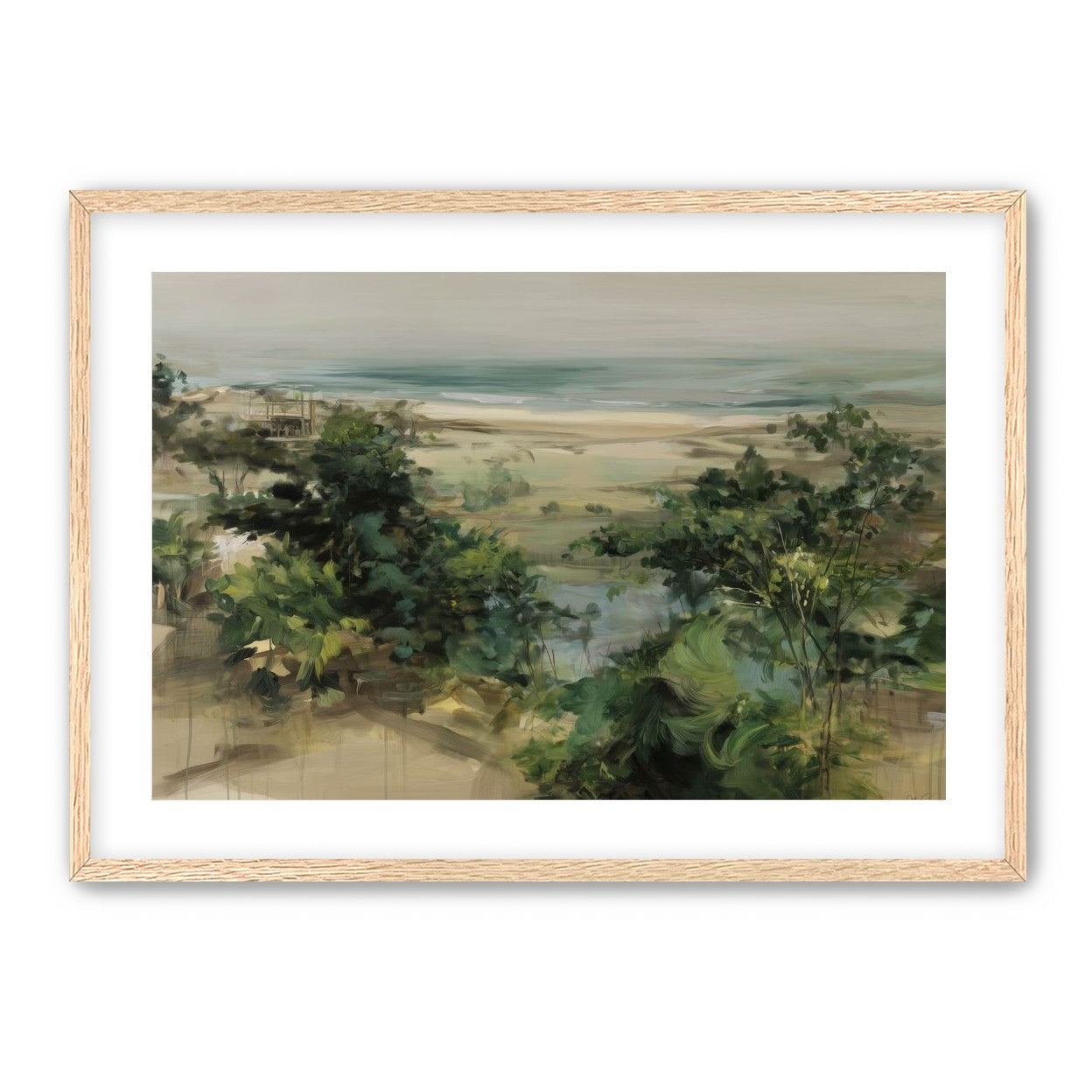 Coastal Dunes with Trees