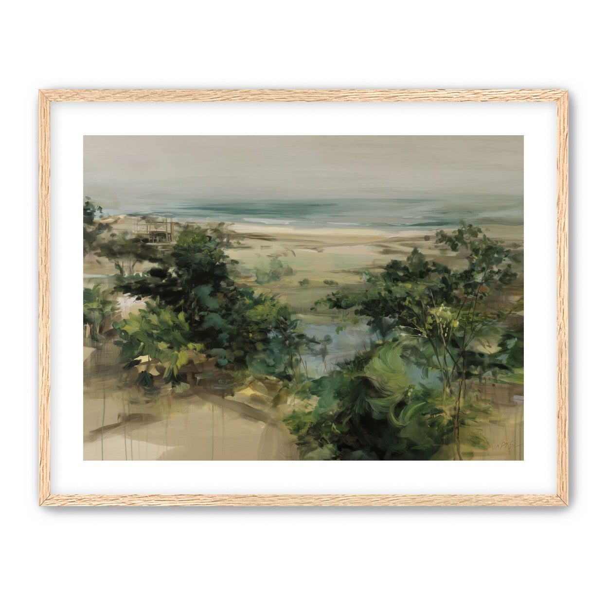 Coastal Dunes with Trees