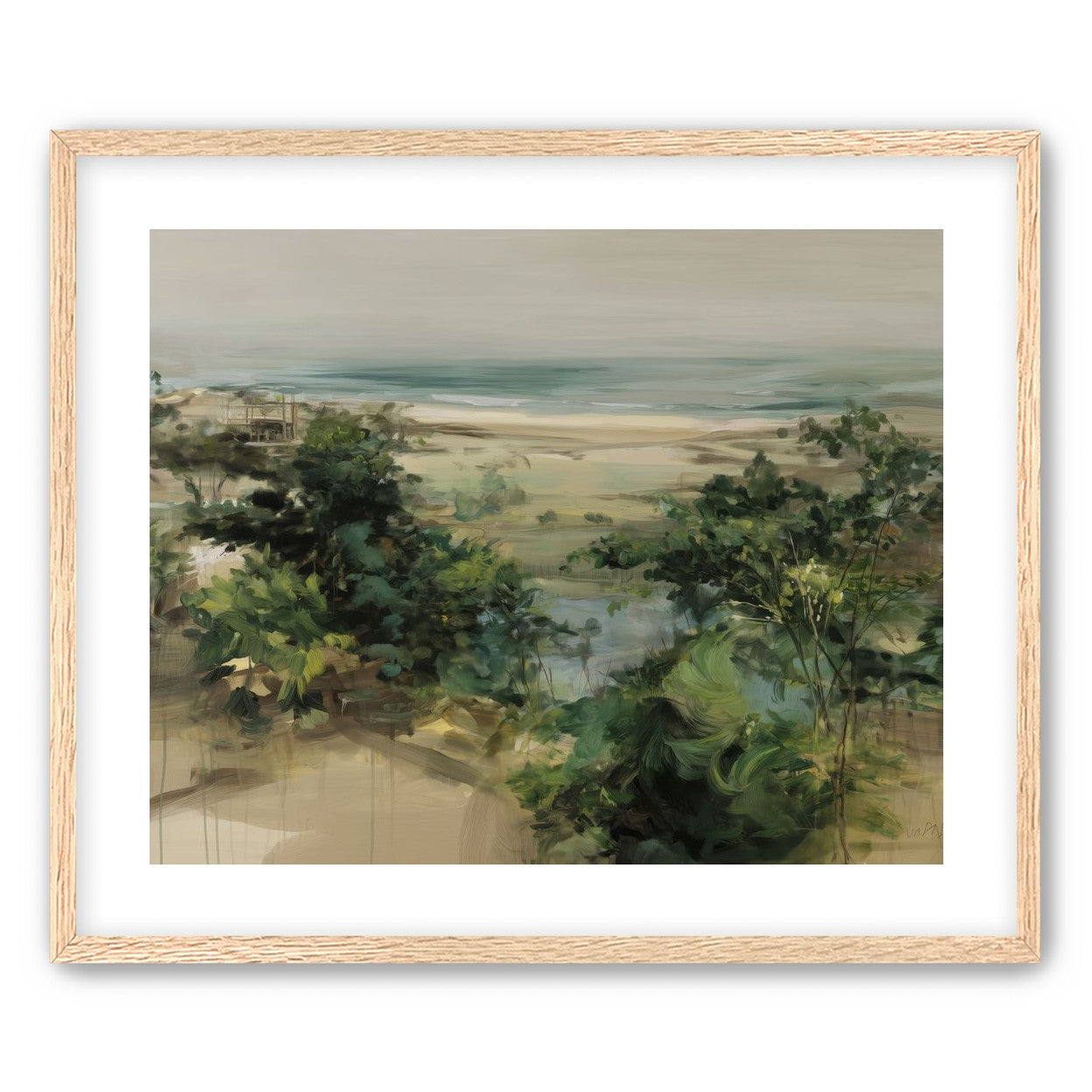 Coastal Dunes with Trees
