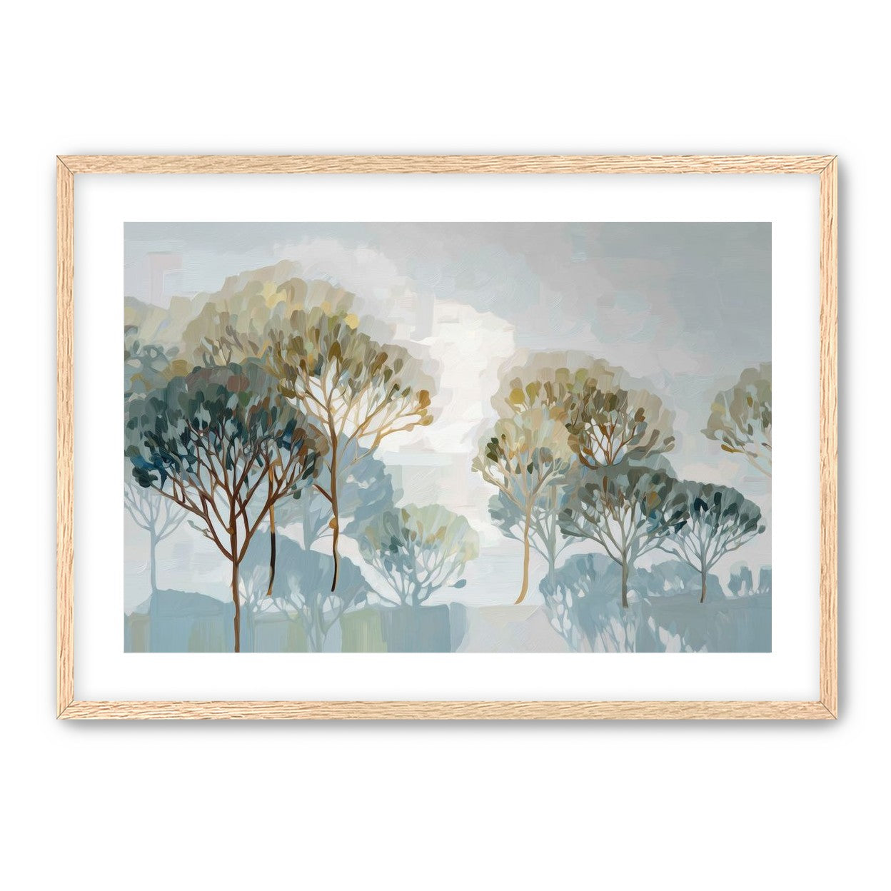 Tree Canopies in Soft Rows
