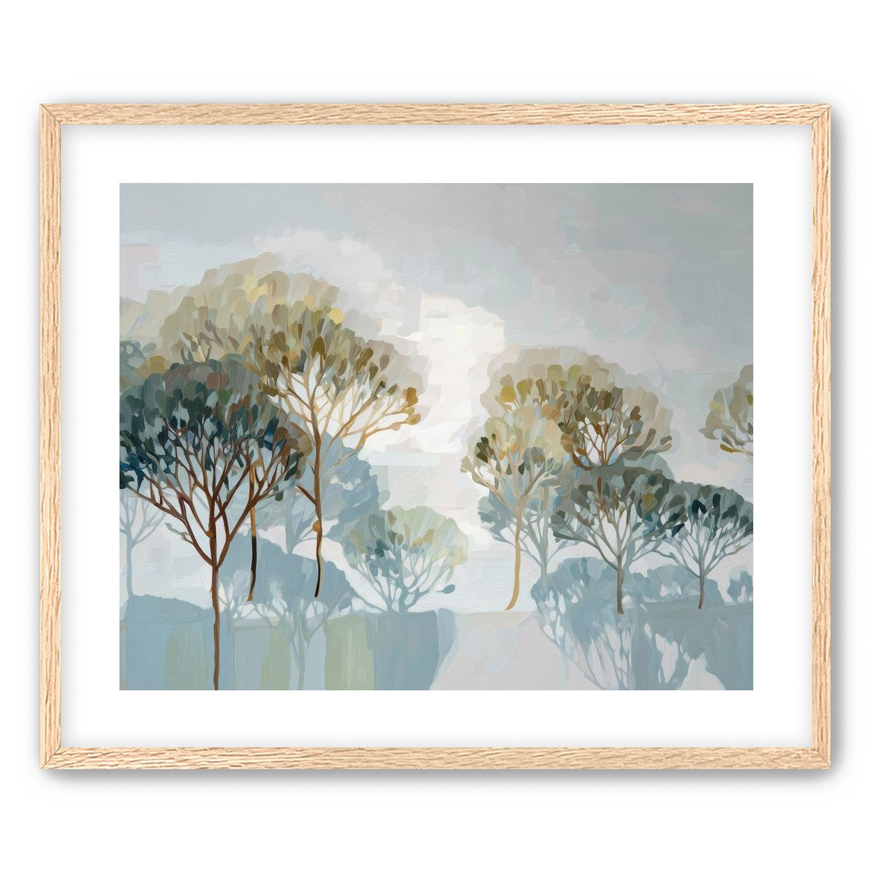 Tree Canopies in Soft Rows