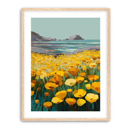 Poppy Field Facing the Pacific