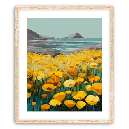 Poppy Field Facing the Pacific