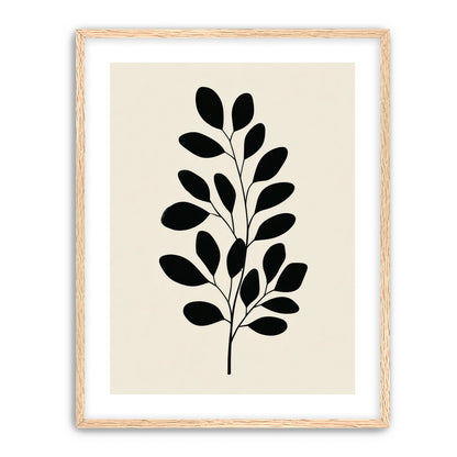 Plant Cutout on Cream