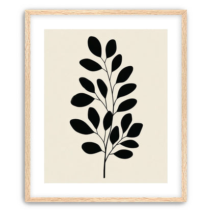 Plant Cutout on Cream